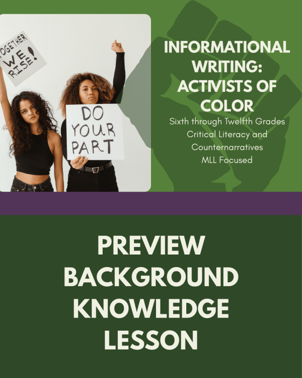 Lesson Review Backgrond Lesson: Preview Background Knowledge – WAESN