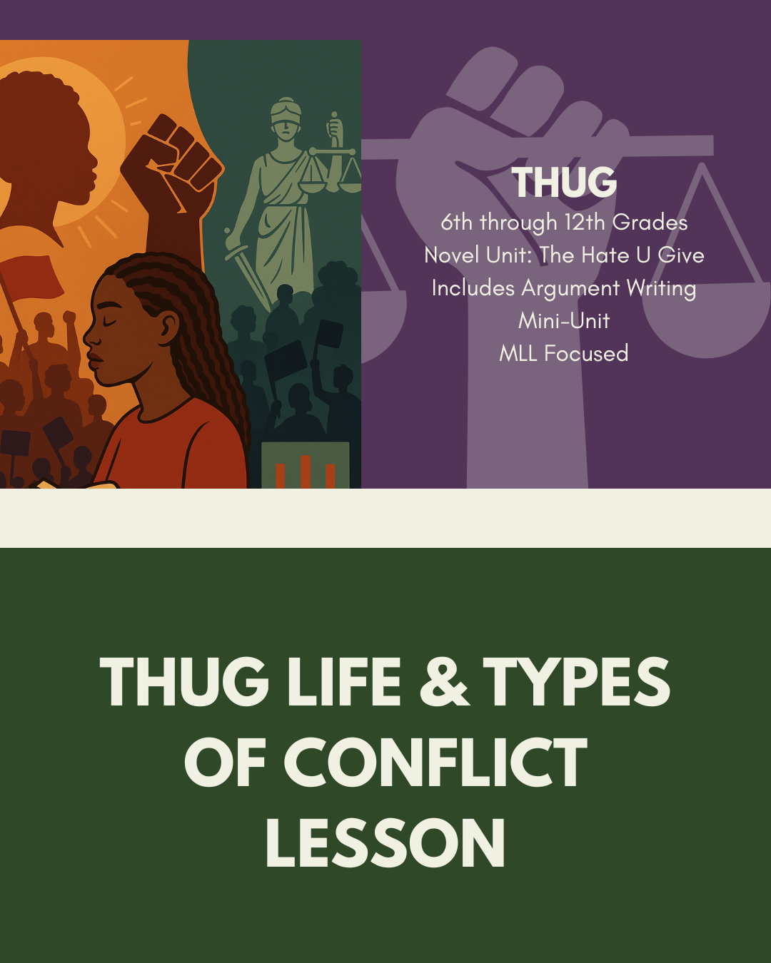 Lesson: THUG LIFE & Types of Conflict